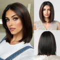 Lace hairline Black Bob Wig for Women and girls