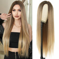 Long Blonde Natural Heat Resistant Ombre Wig