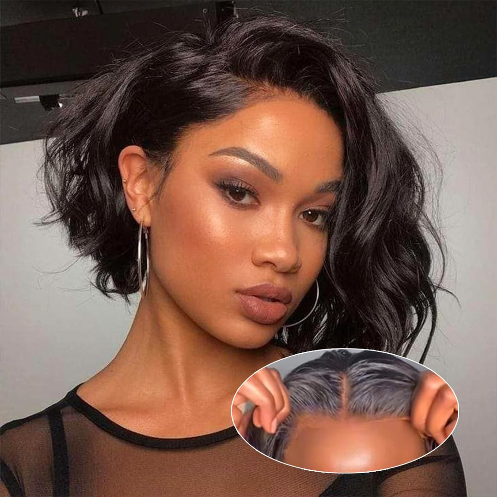 Glueless Human Hair Pre Plucked Wear wig for women and girls