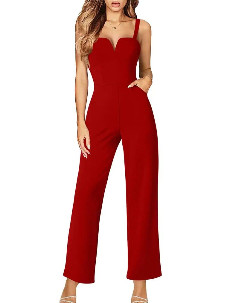 Women Casual Tank Top Sleeveless Jumpsuits