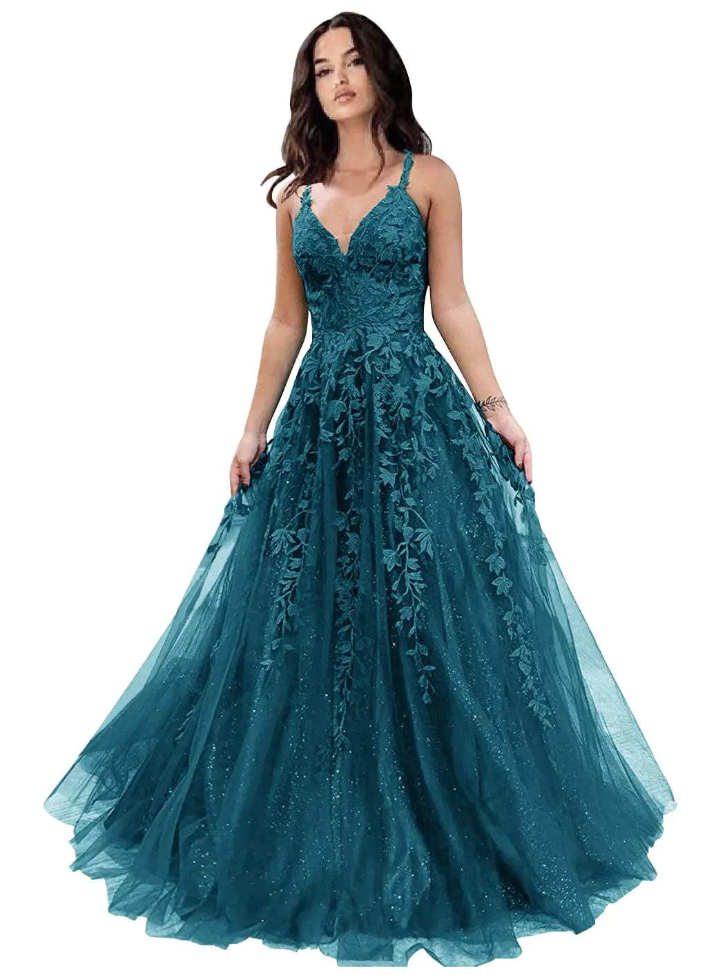 Glitter Tulle lace women Dress