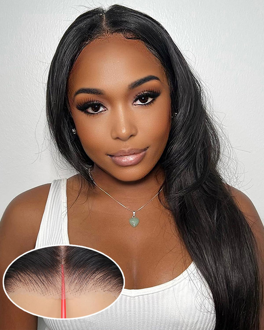 Glueless Human Hair Pre Plucked Pre-Cut Lace Closure Wig for women and girls