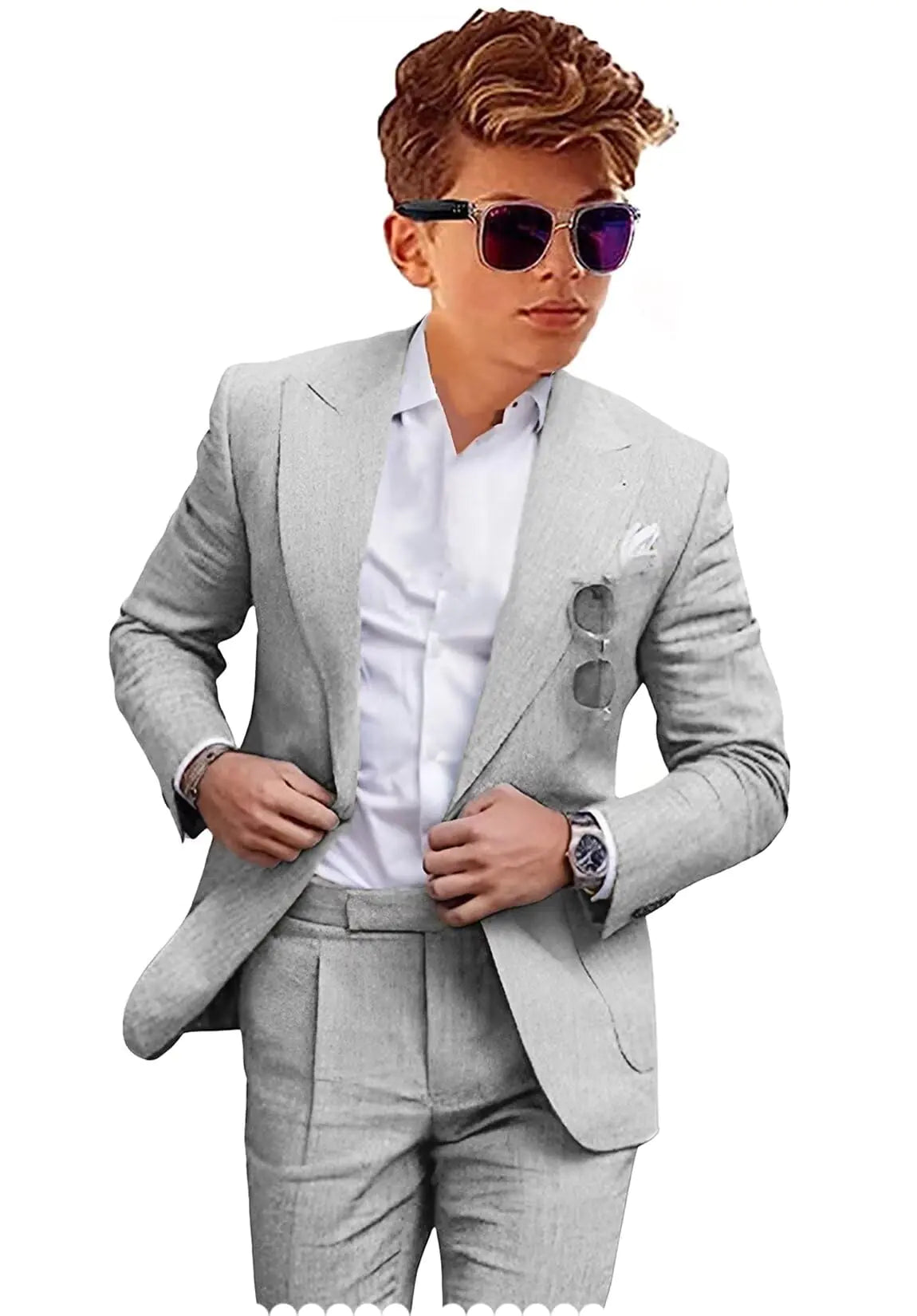 Linen Suit for Teen Boys
